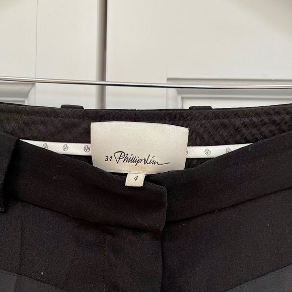 3.1 Phillip Lim Black Sheer Organza Trousers - Picture 15 of 16